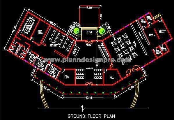 AutoCAD Freebie Architectural Design of Administrative Office Space