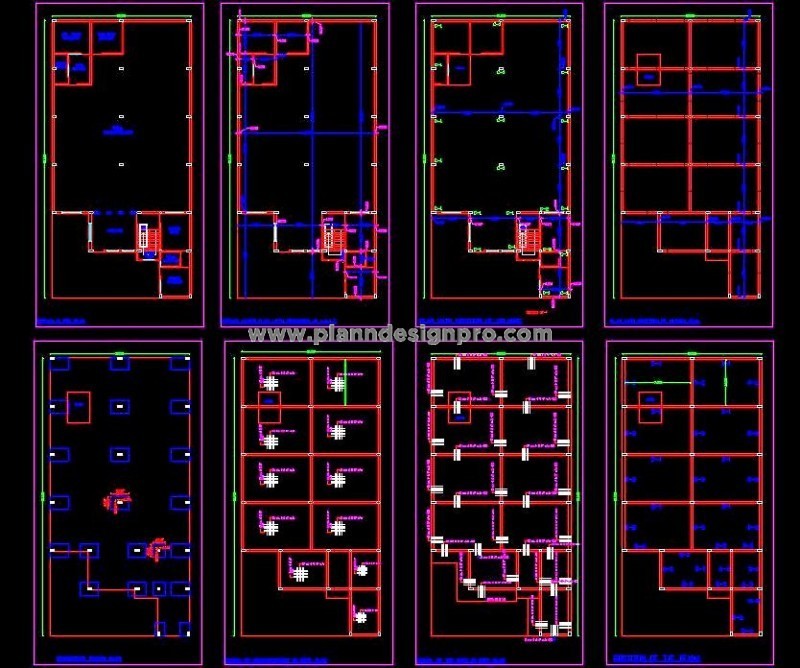 Banquet Hall Structure Detail and Layout in AutoCAD