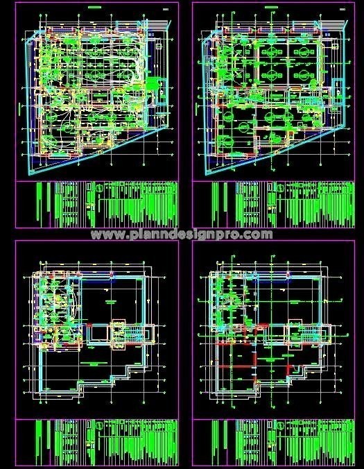 Dance Studio cum Residence AutoCAD DWG- 2 Floors Design