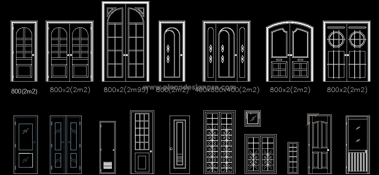 Designer Door CAD Blocks for Residential & Commercial Projects