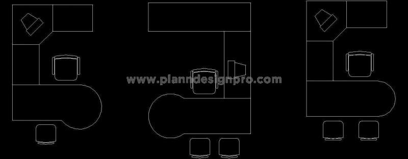 Download Free Furniture CAD Blocks for Office Workstations