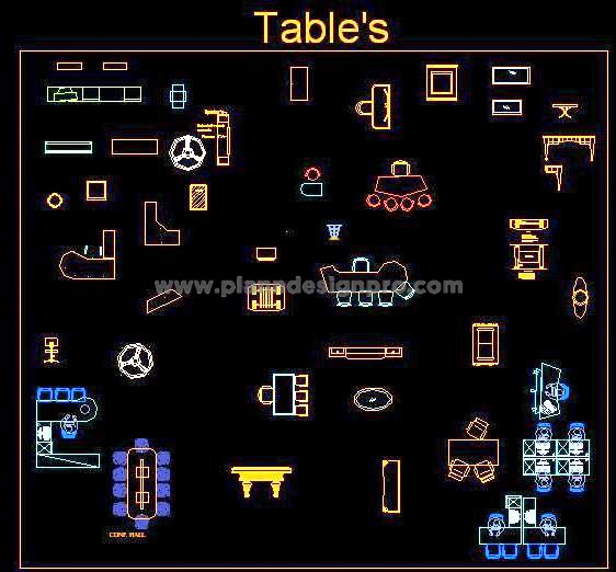 Download Free Office Table & Executive Desk CAD Blocks