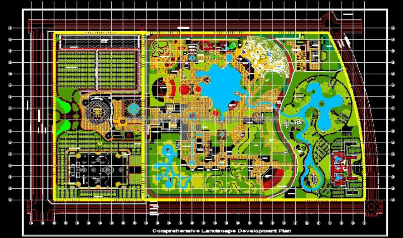 Entertainment City Design- Master Plan and Landscape CAD