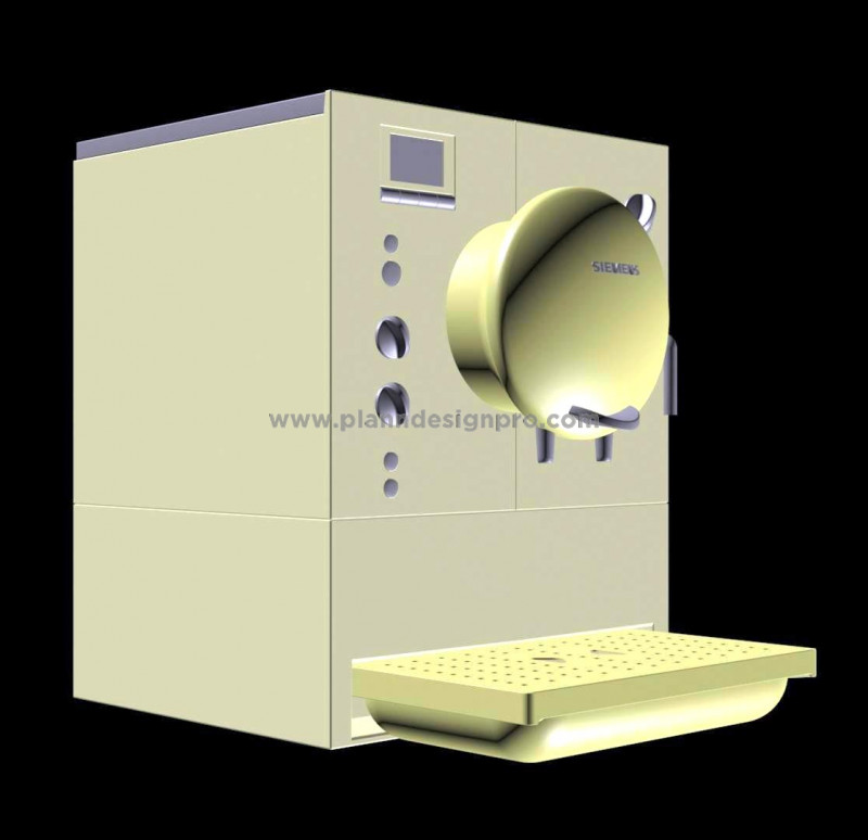 Free 3D Model TeaCoffee Machine for Office & Cafe