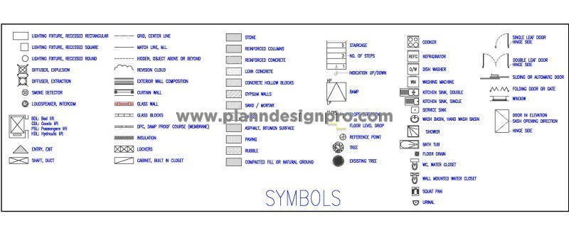 Free Architectural CAD Blocks and Symbols for AutoCAD