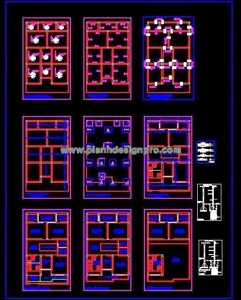 G+2 Storey House Design- Architectural & Structural DWG Design