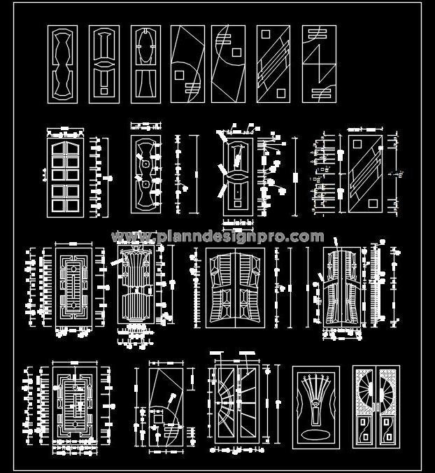 Metal & Steel Doors- Free CAD Blocks