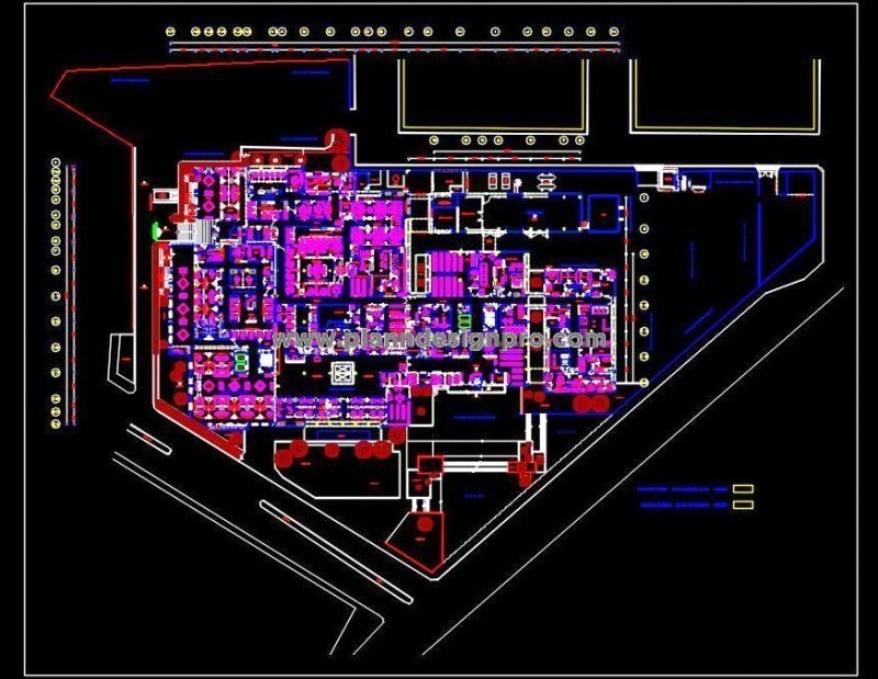Multi-Speciality Hospital Layout Plan DWG for Architects