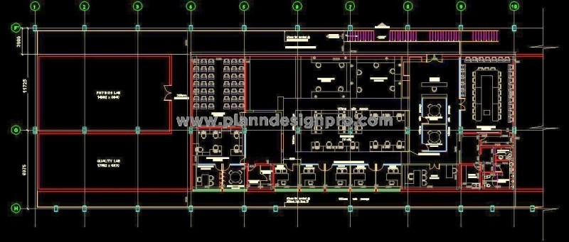 Office Layout CAD- Workstations, Cabins, Conference Room