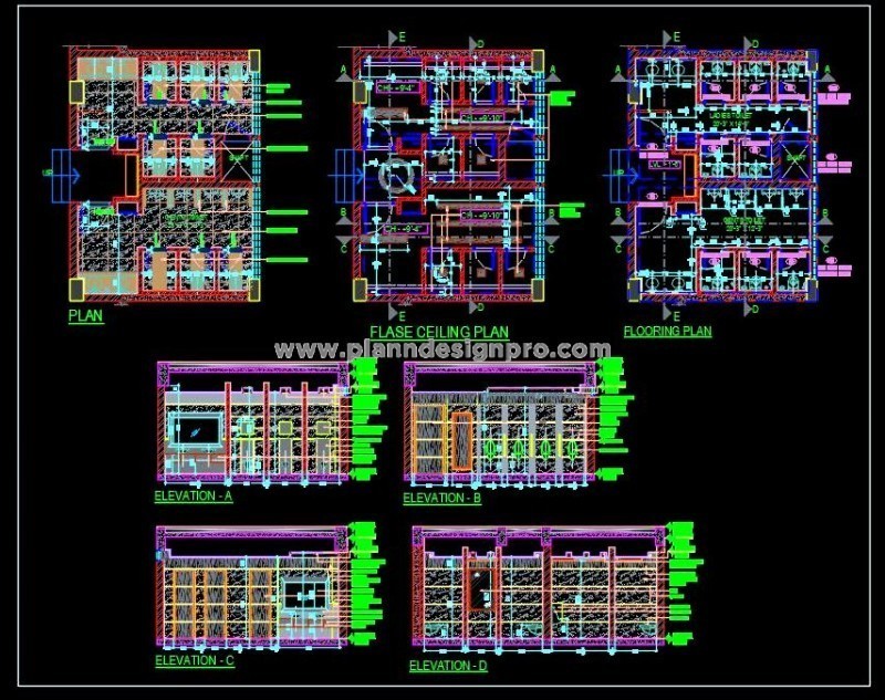 Public Toilet Block DWG - Detailed Layout & Design
