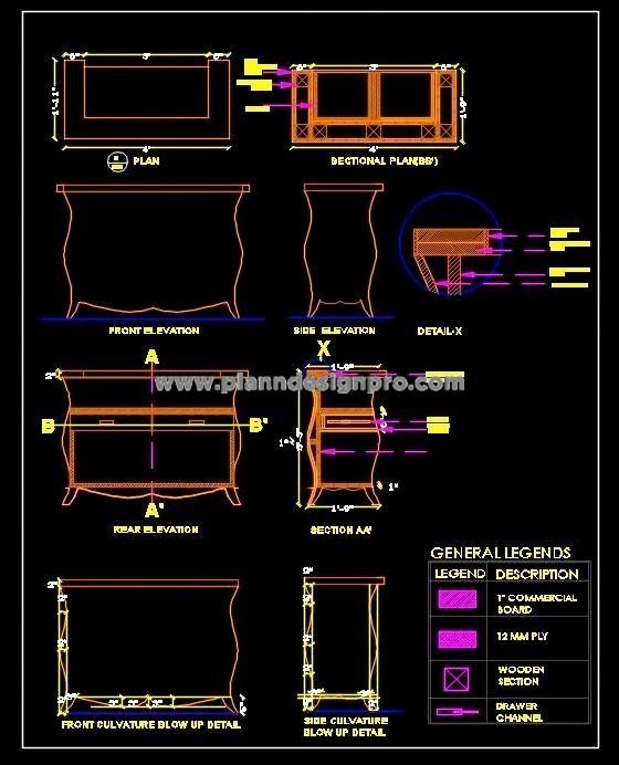Stylish Help Desk Design DWG - Curved Cash Counter Layout