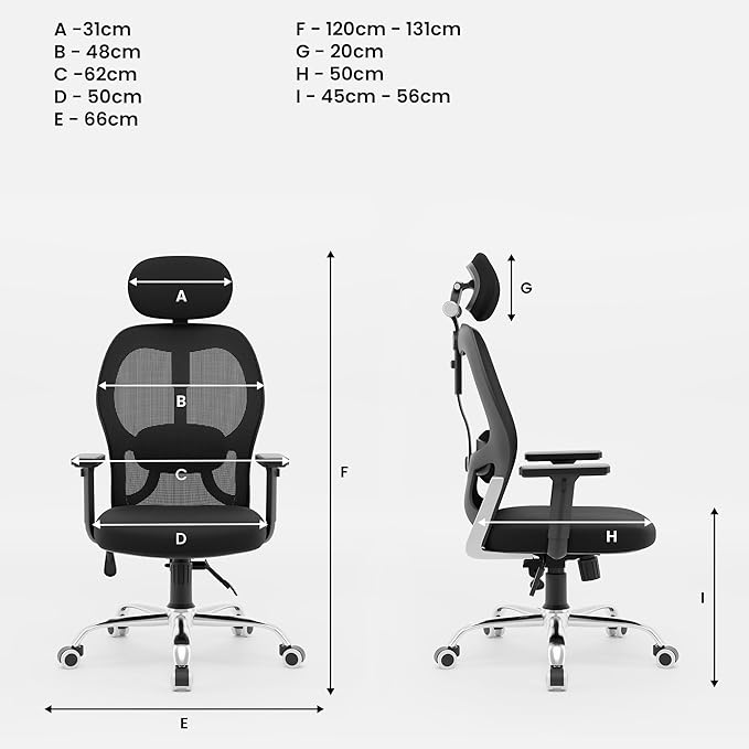 Green Soul York High Back Mesh Office Chair (Black)– Best Ergonomic Conference Room Chair