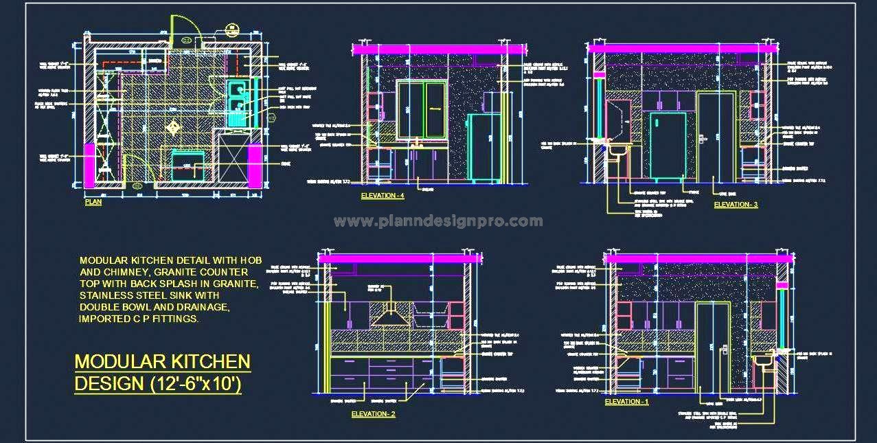 Kitchen Design 12'x10' Layout with Hob & Lift-Up Shutters